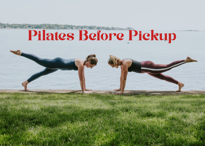 Pilates Before Pickup founders on the beach
