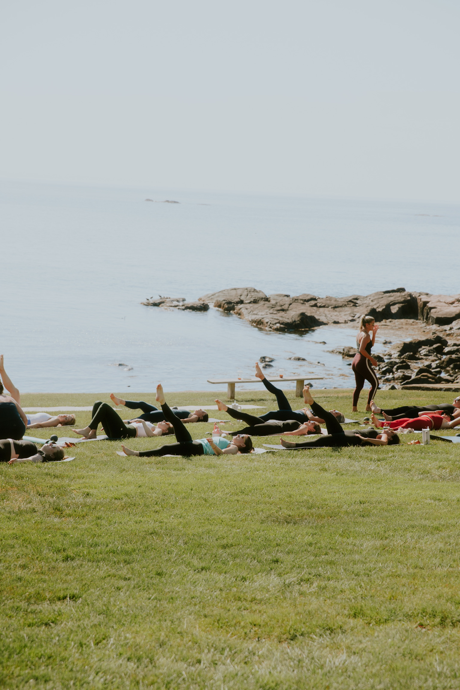 Pilates Before Pickup beach movement class